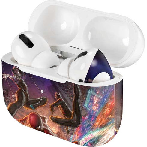 Marvel Spiderman Group Wall AirPods Skins